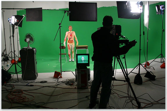 Energy Films shooting in studio.